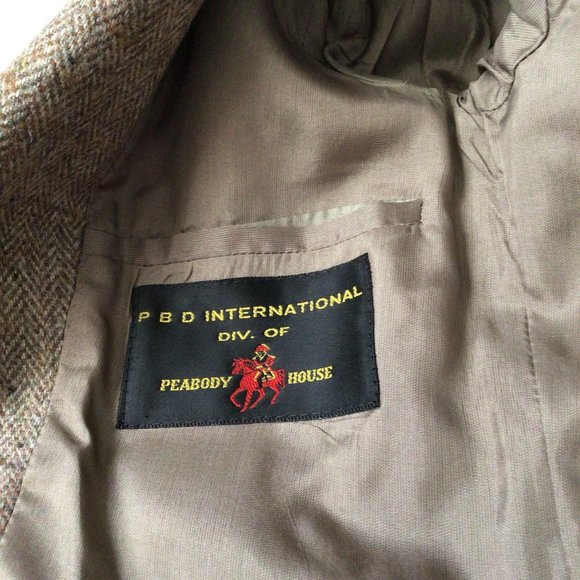 Peabody House - Brown Tweed Wool Blend Blazer - Picture 6 of 10